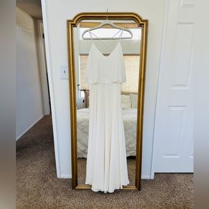 Zara cream bridesmaid’s dress // small
